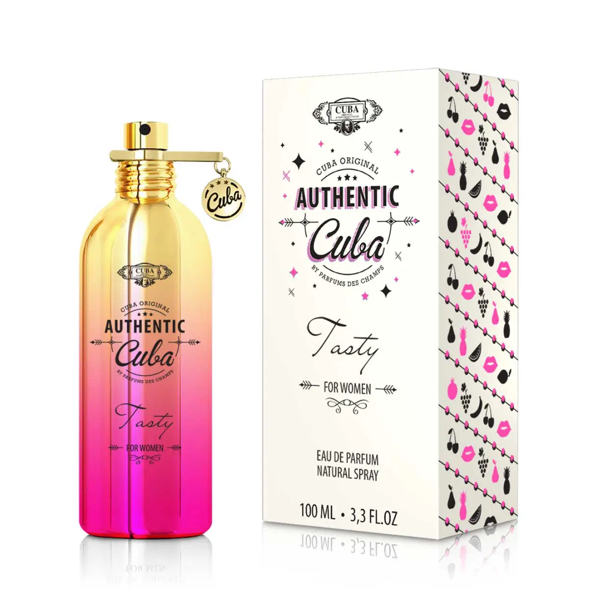 (plu02074) - Apa de Parfum Cuba Authentic Tasty, PC Design, Femei - 100ml