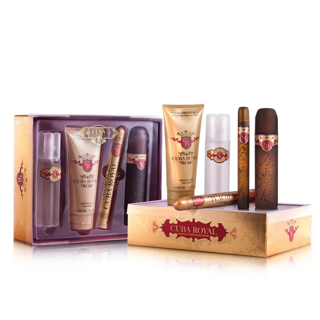 (plu02080) - Set Cuba Royal, PC Design, Apa de Toaleta - 100ml + Apa de Toaleta - 35ml + Gel de Dus - 200ml + After Shave - 100ml