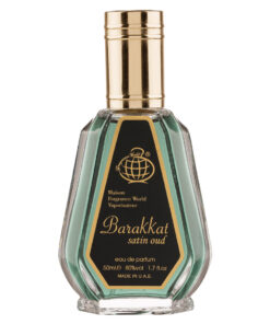 (plu00802) - Apa de Parfum Barakkat Satin Oud, Fragrance World, Unisex - 50ml