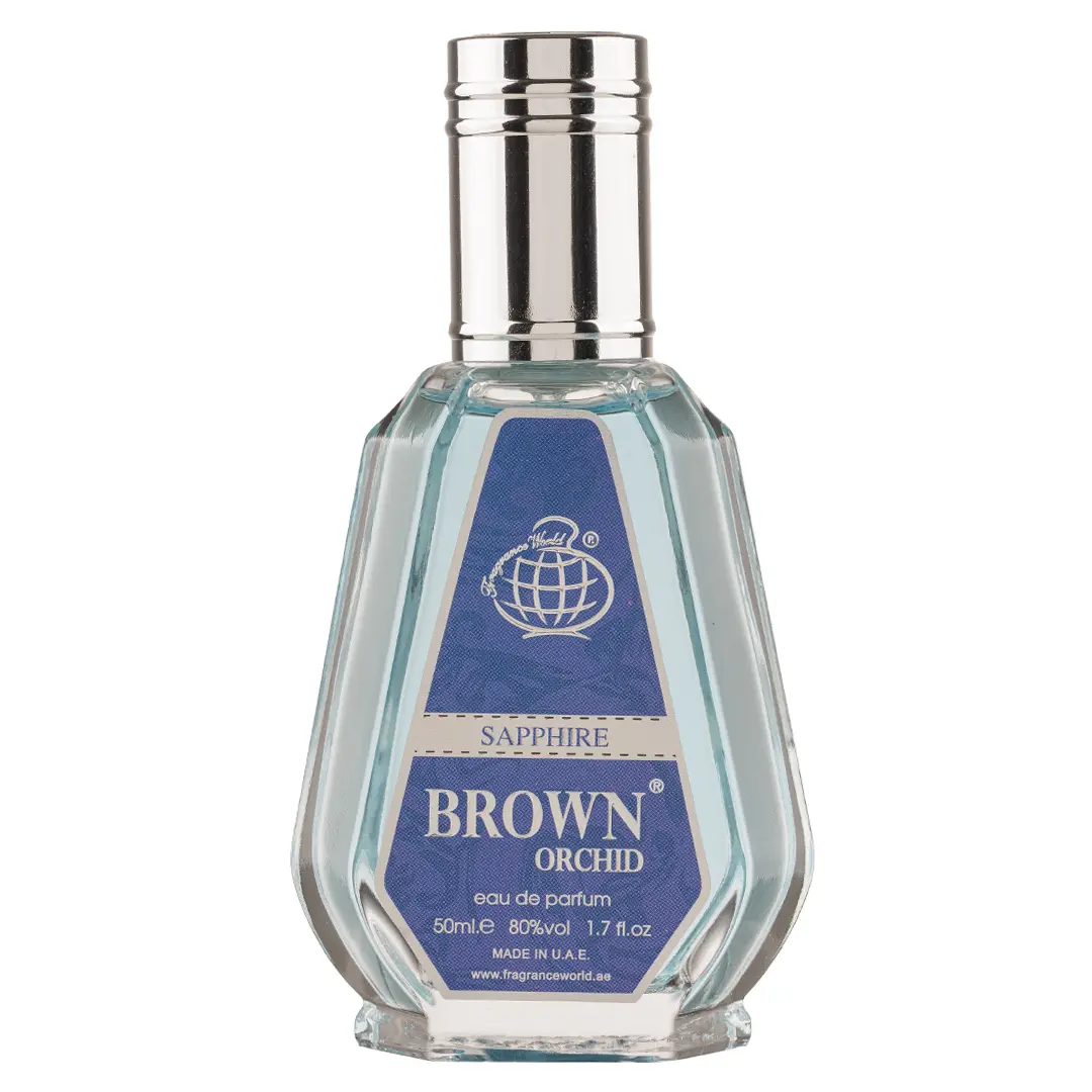 (plu00807) - Apa de Parfum Brown Orchid Sapphire, Fragrance World, Unisex - 50ml