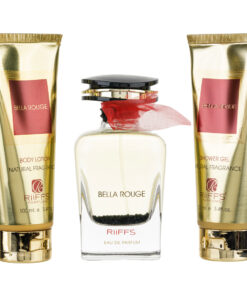(plu00093) - Set Cadou Bella Rouge Apa de Parfum 100ml + Gel De Dus 100ml + Lotiune de corp 100ml, Riiffs
