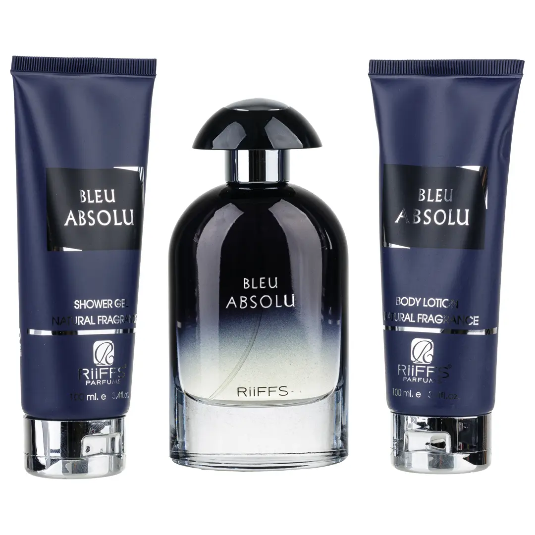 (plu00076) - Set Cadou Bleu Absolu Apa de Parfum 100ml + Gel De Dus 100ml + Lotiune de corp 100ml, Riiffs