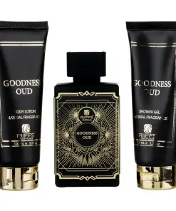 (plu00069) - Set Cadou Goodness Oud Apa de Parfum 100ml + Gel De Dus 100ml + Lotiune de corp 100ml, Riiffs