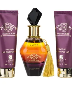 (plu00053) - Set Cadou Majestic Rose Apa de Parfum 100ml + Gel De Dus 100ml + Lotiune de corp 100ml, Riiffs