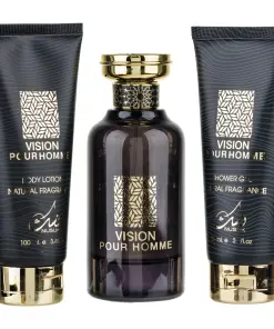 (plu00001) - Set Cadou Vision Pour Homme Apa de Parfum 100ml + Gel De Dus 100ml + Lotiune de corp 100ml, Nusuk